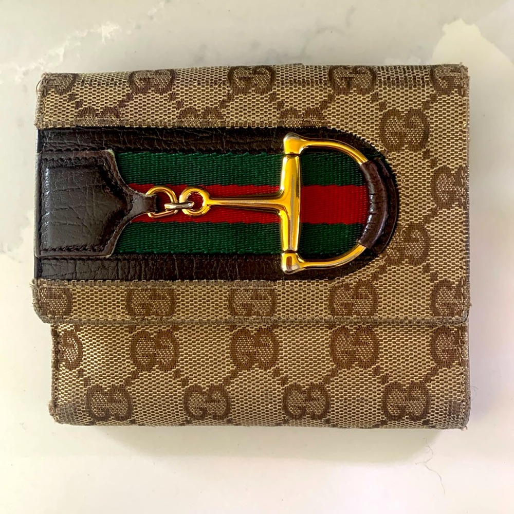 Authentic Well Loved Gucci Horsebit Wallet